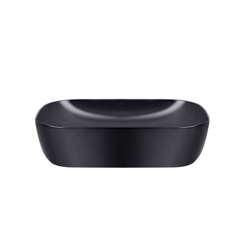 Qtap Раковина-чаша Robin 610х400х145 Matt black з донним клапаном QT132143PMBMB