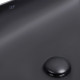 Qtap Комплект Robin: Раковина накладна прамокутна 610x400x145 мм Matt Black + Донний клапан PU03