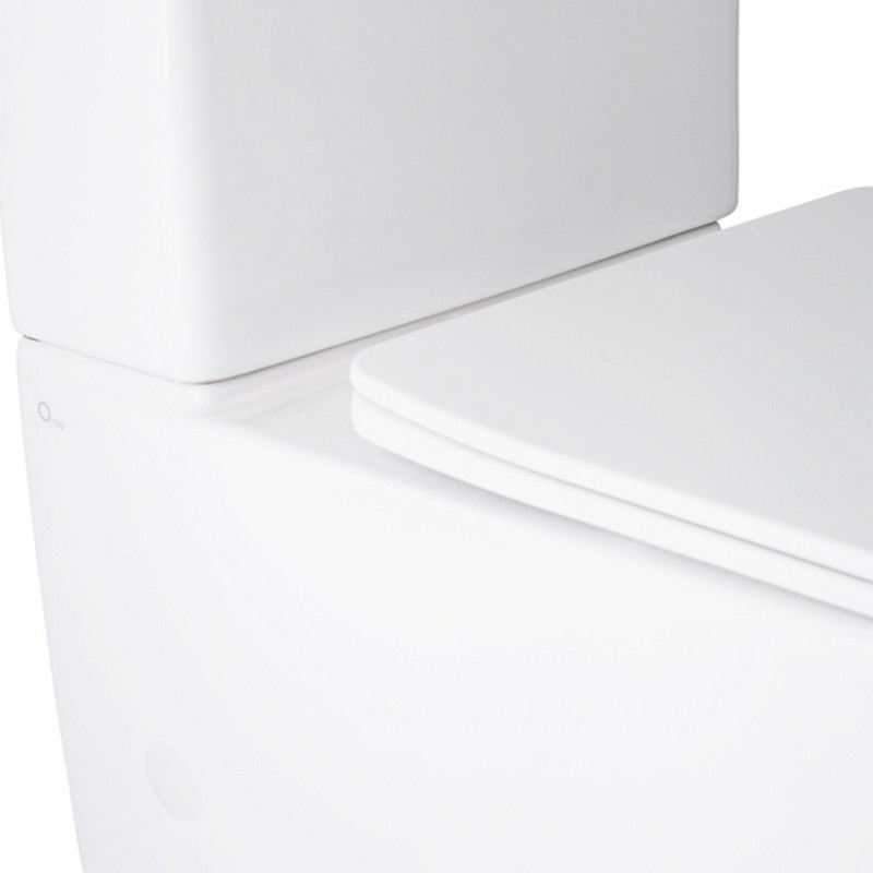 Qtap Унітаз-компакт Robin безобідковий з сидінням Soft-close QT13222141ARW