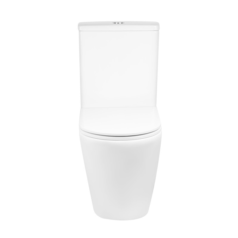 Qtap Унітаз-компакт Robin безобідковий з сидінням Soft-close QT13222141ARW