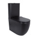 Qtap Унітаз підлоговий Robin Ultra Quiet безобідковий з сидінням Soft-close MATT BLACK QT13226083AMB