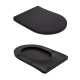 Qtap Унітаз підлоговий Robin Ultra Quiet безобідковий з сидінням Soft-close MATT BLACK QT13226083AMB