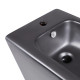 Qtap Акційний набір: Унітаз напольний Robin Ultra Quiet QT13226083AMB 660x360x855 Black + Біде напольне Robin QT13442141CMB 565x360x405 Black