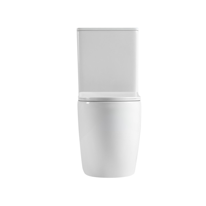 Qtap Унітаз підлоговий Robin New Ultra Quiet безобідковий з сидінням Soft-close WHITE QT13226083AW