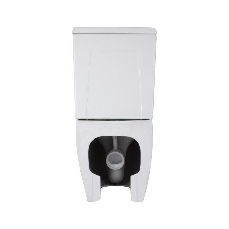 Qtap Унитаз-компакт Robin Ultra Quiet безободочный с сиденьем Soft-close QT13222128AUQ1W