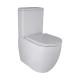 Qtap Унитаз-компакт Robin Ultra Quiet безободочный с сиденьем Soft-close QT13222128AUQ1W