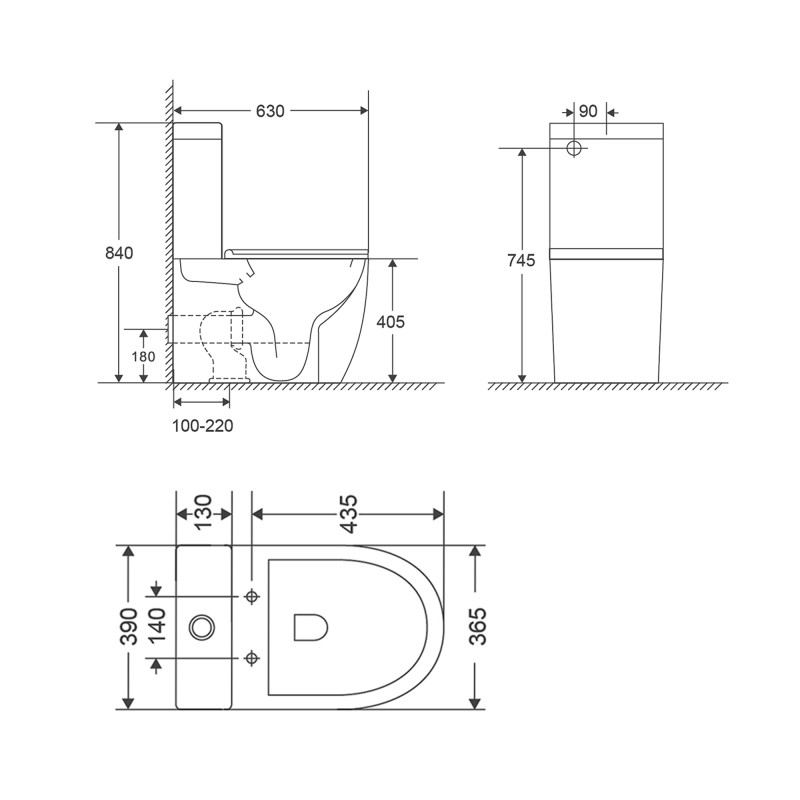 Qtap Унитаз-компакт Robin Ultra Quiet безободочный с сиденьем Soft-close QT13222128AUQ1W