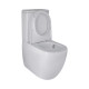 Qtap Унитаз-компакт Robin Ultra Quiet безободочный с сиденьем Soft-close QT13222128AUQ1W