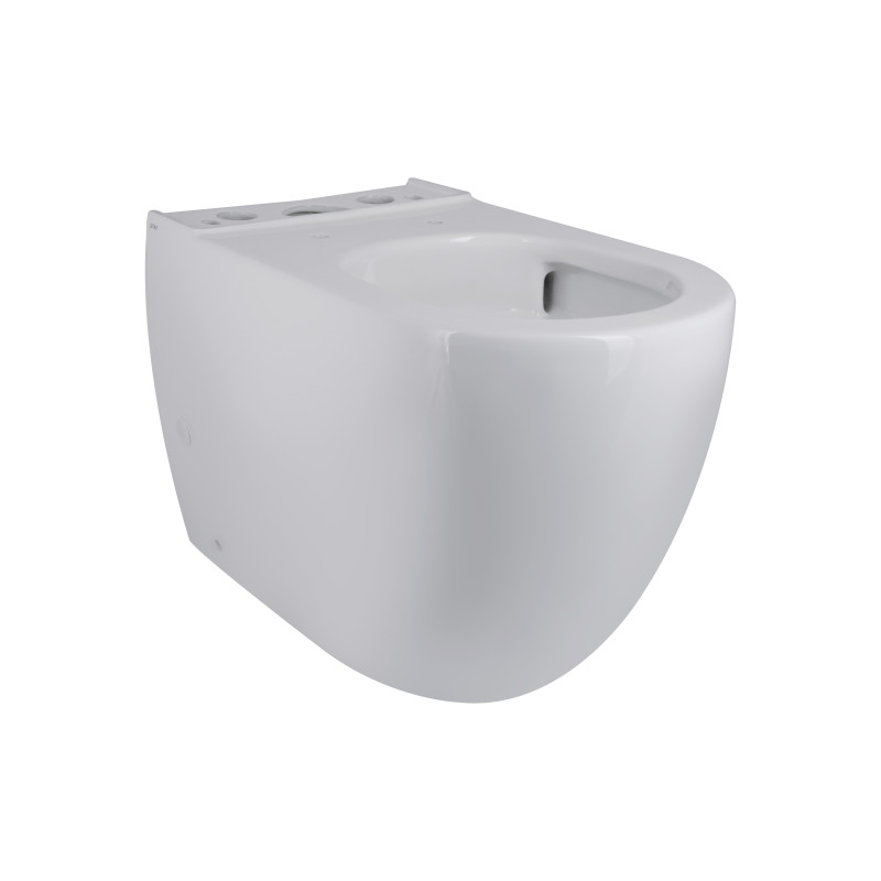 Qtap Унитаз-компакт Robin Ultra Quiet безободочный с сиденьем Soft-close QT13222128AUQ1W