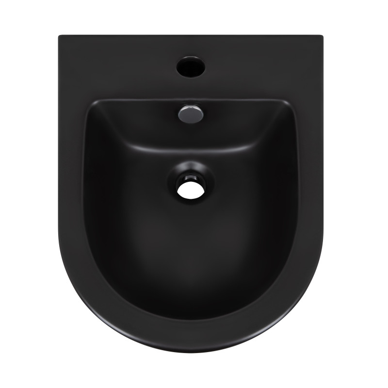 Qtap Комплект Robin Matt Black 2 в 1: унітаз підвісний Ultra Quiet QT13332381АSMB + біде підвісне QT1355046FMB
