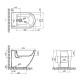 Qtap Біде підлогове Robin 565x360x405 Matt black QT13442141CMB