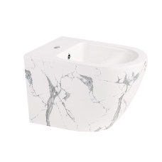 Біде підвісне Qtap Robin 515x370x350 мм, Marble QT13551381GMR SD00054287