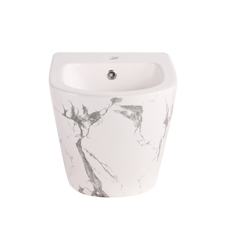Біде підвісне Qtap Robin 515x370x350 мм, Marble QT13551381GMR SD00054287