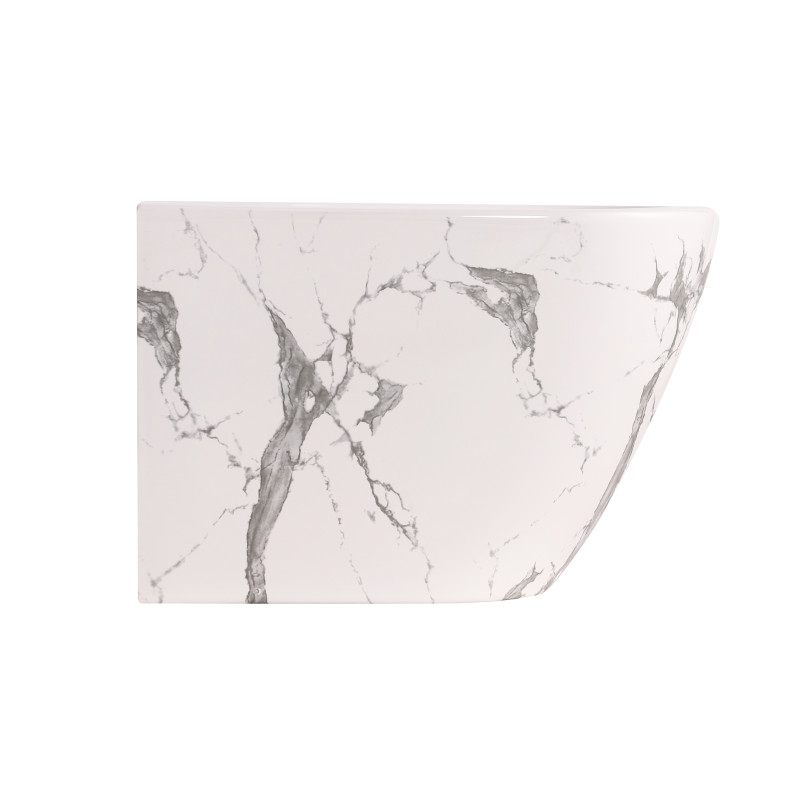 Біде підвісне Qtap Robin 515x370x350 мм, Marble QT13551381GMR SD00054287