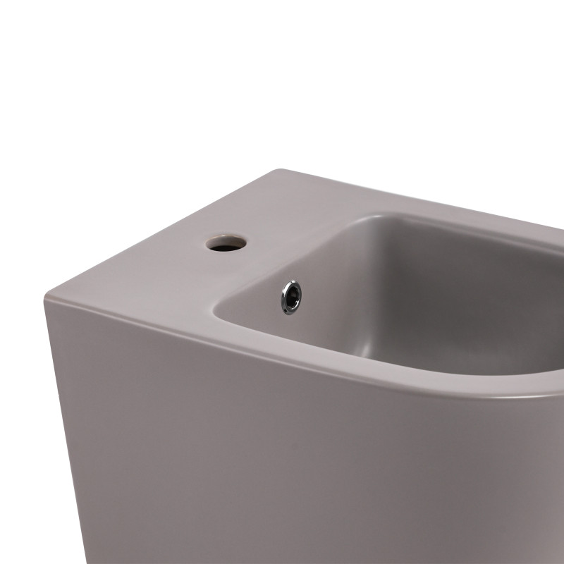 Біде підвісне Qtap Robin 515x370x350 мм, Stone grey QT13551381GSG SD00054285