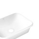Qtap Комплект Scorpio: Раковина врізна прамокутна 500х380х145 мм White + Донний клапан PU02