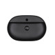 Qtap Раковина-чаша Scorpio 610x400x120 Matt black з донним клапаном QT142203MBMB