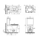 Qtap Унітаз-компакт Scorpio безобідковий з сидінням Soft-close QT14222125ARW
