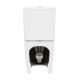 Qtap Унітаз-компакт Scorpio безобідковий з сидінням Soft-close QT14222125ARW