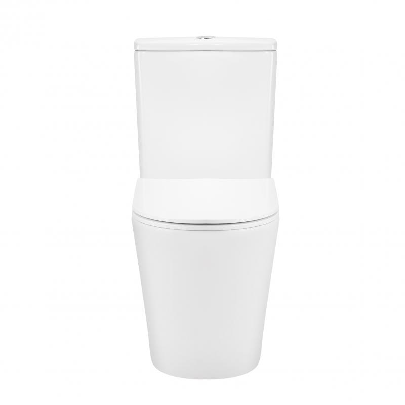 Qtap Унітаз-компакт Scorpio безободковий Ultra Quiet з сидінням Soft-close QT14222125AUQW