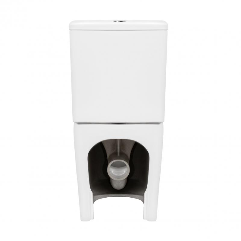 Qtap Унітаз-компакт Scorpio безободковий Ultra Quiet з сидінням Soft-close QT14222125AUQW