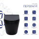 Qtap Унітаз підвісний Scorpio Ultra Quiet безобідковий з сидінням Soft-close MATT BLACK QT14332380AMB