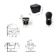 Qtap Комплект Scorpio Matt Black 2 в 1: унітаз підвісний Ultra Quiet QT14332380AMB + біде підвісне QT1455053FMB