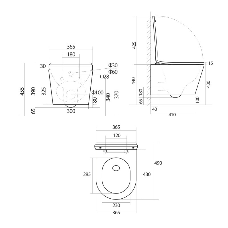 Унітаз підвісний Qtap Scorpio безободковий Ultra Quiet з сидінням Soft-close QT14332380ASW SD00054227