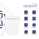 Унітаз підвісний Qtap Scorpio безободковий Ultra Quiet з сидінням Soft-close QT14332380ASW SD00054227
