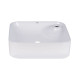 Qtap Комплект Stork: Раковина накладна квадратна 430x430x120 мм White + Донний клапан PU02