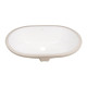 Qtap Комплект Stork: Раковина врізна овальна 560x395x195 мм White + Донний клапан PU02O