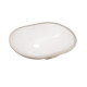 Qtap Комплект Stork: Раковина врізна овальна 560x395x195 мм White + Донний клапан PU02O