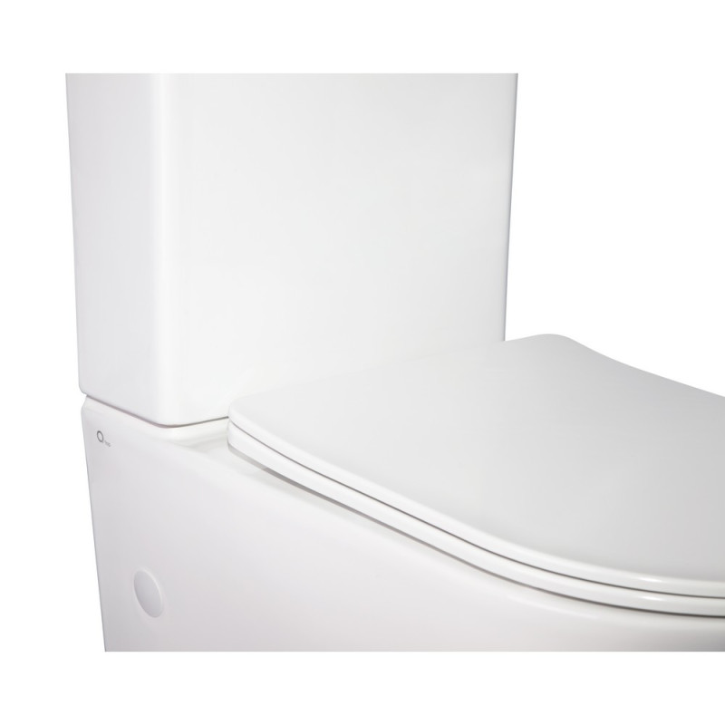 Qtap Унітаз-компакт Stork безобідковий з сідінням Soft-close QT15222178W