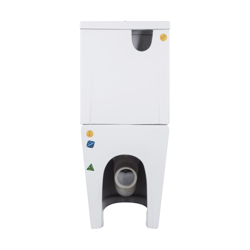 Qtap Унітаз підлоговий Swan Ultra Quiet з сидінням Soft-close 640x360x835 мм QT16222182TW White