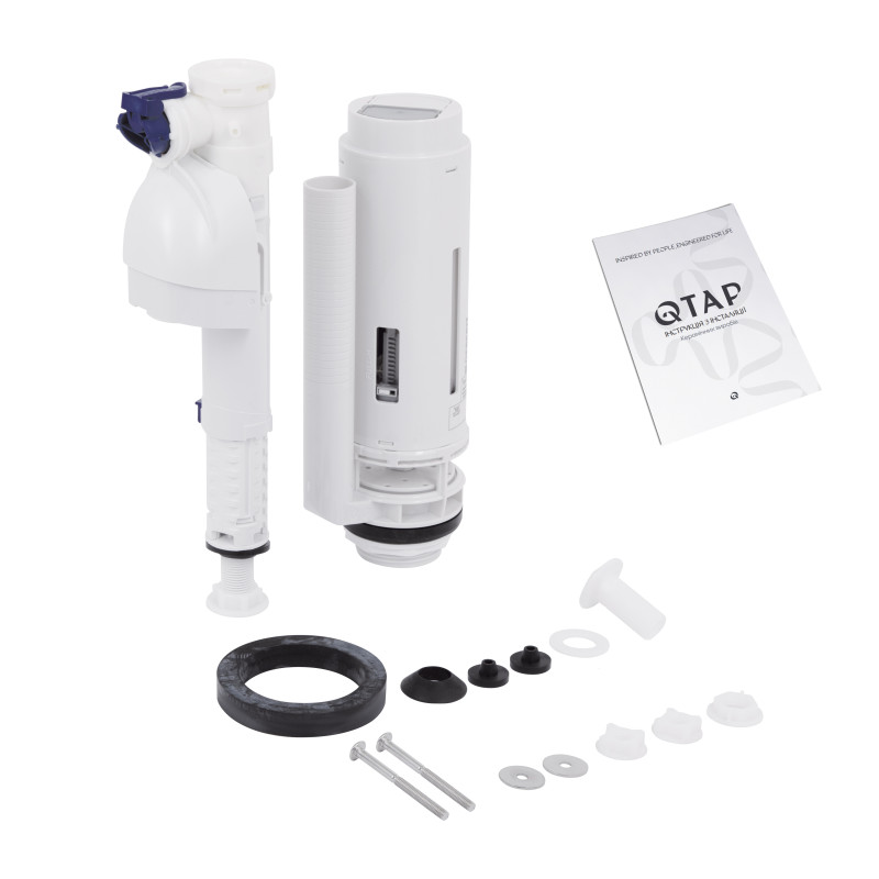 Qtap Унітаз підлоговий Swan Ultra Quiet з сидінням Soft-close 640x360x835 мм QT16222182TW White