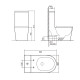 Qtap Унітаз-моноблок підлоговий Swan Ultra Quiet безобідковий з сидінням Soft-close WHITE QT16226080AW