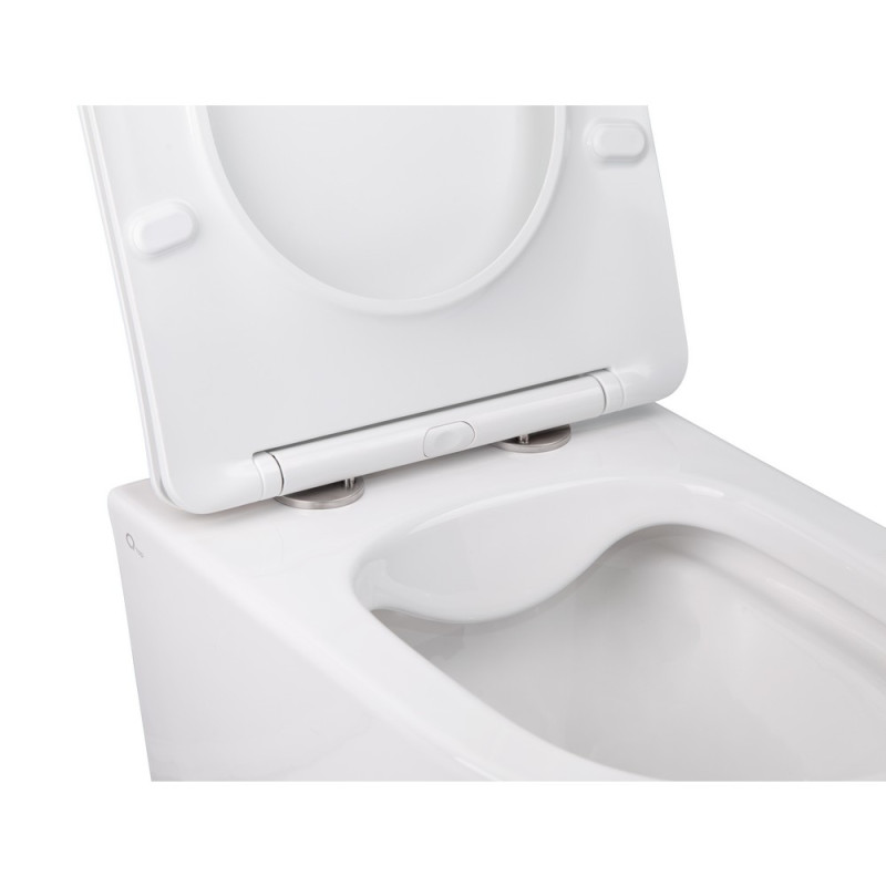 Qtap Інсталяція для унітазу 3 в 1 Nest + унітаз із сидінням Swan з панеллю змиву (QT16335178W0133M425M08V1091MB)