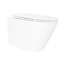 Qtap Унітаз підвісний Swan безобідковий з сідінням Soft-close QT16335180W