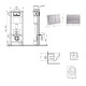 Готове рішення Qtap для ванної кімнати: підвісний унітаз Swan Ultra Quiet 520x360x320 + комплект інсталяції Nest 4 в 1 (квадратна клавіша Satin) SD00054330