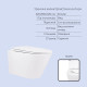 Готове рішення Qtap для ванної кімнати: підвісний унітаз Swan Ultra Quiet 520x360x320 + комплект інсталяції Standard (кругла клавіша Black) SD00057765