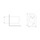 Біде підвісне Qtap Swan 485х360х320 мм, White QT16555379W SD00054236