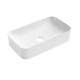 Qtap Комплект Tern: Раковина накладна прамокутна 605x350x140 мм WHITE + Донний клапан PU02