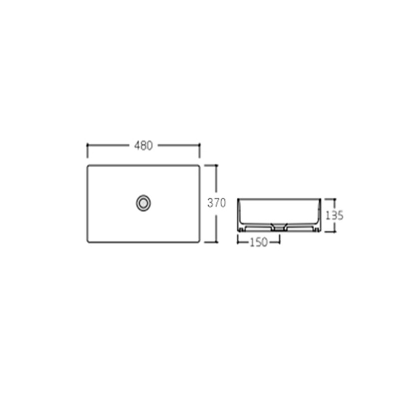 Qtap Раковина-чаша Tern 475х370х140 White QT17112074WN
