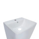 Qtap Комплект Tern: Раковина напольна моноблок 440х380х830 мм White + Донний клапан PU02O