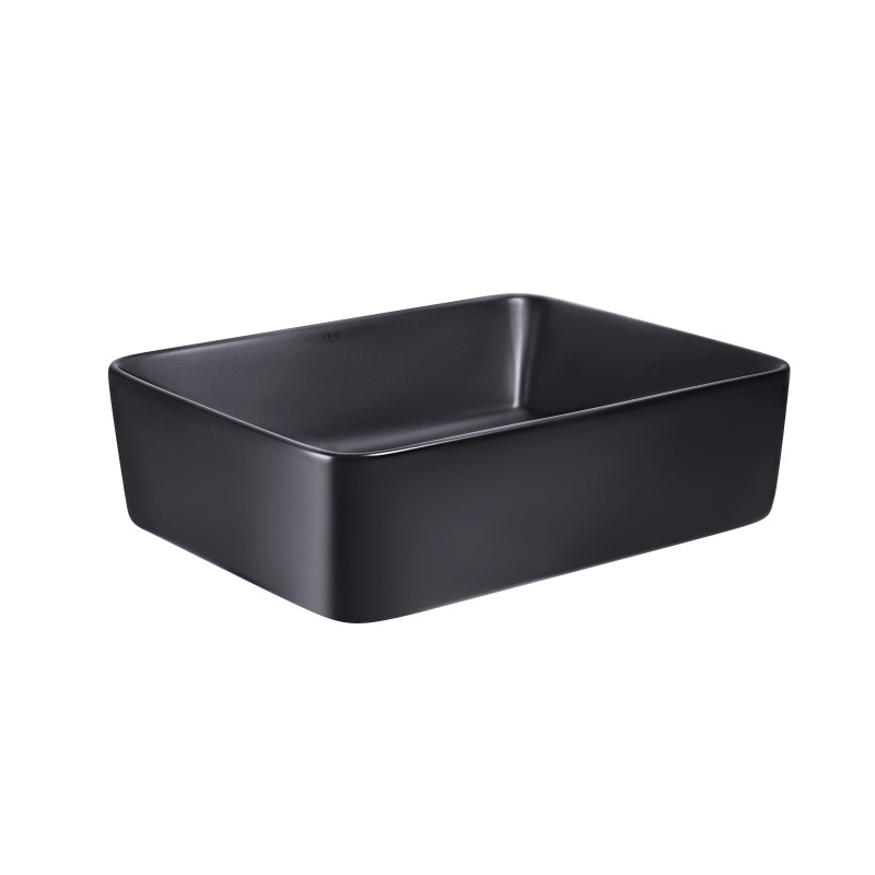 Qtap Раковина-чаша Tern 475х370х140 Matt black QT172074MBMBN
