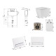 Готове рішення для ванної кімнати: Унітаз напольний Tern Ultra Quiet QT17223303AW + інсталяція QT0122490S+ клавіша QT0111M08V1384W