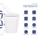 Готове рішення для ванної кімнати: Унітаз напольний Tern Ultra Quiet QT17223303AW + інсталяція QT0122490S+ клавіша QT0111M08V1384W