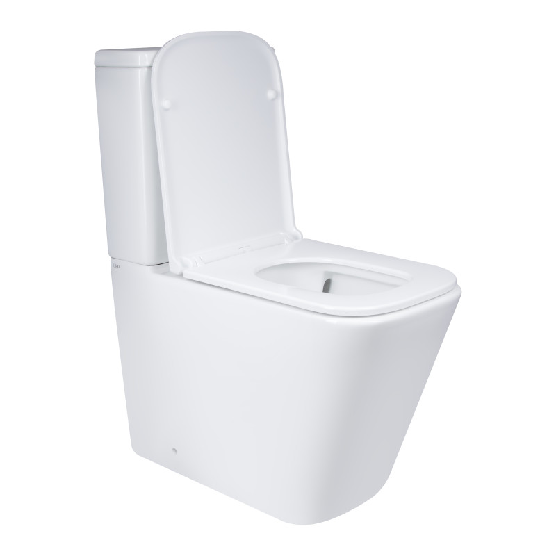 Qtap Напольный унитаз Tern Ultra Quiet безобедочный с сиденьем Soft-Close QT17222175AUQ1W White