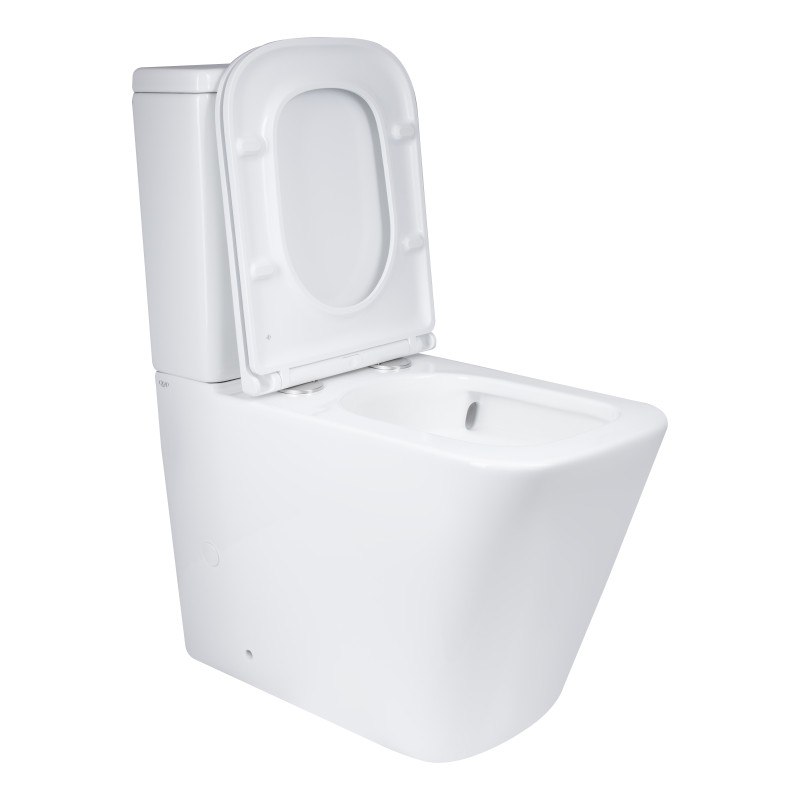 Qtap Напольный унитаз Tern Ultra Quiet безобедочный с сиденьем Soft-Close QT17222175AUQ1W White