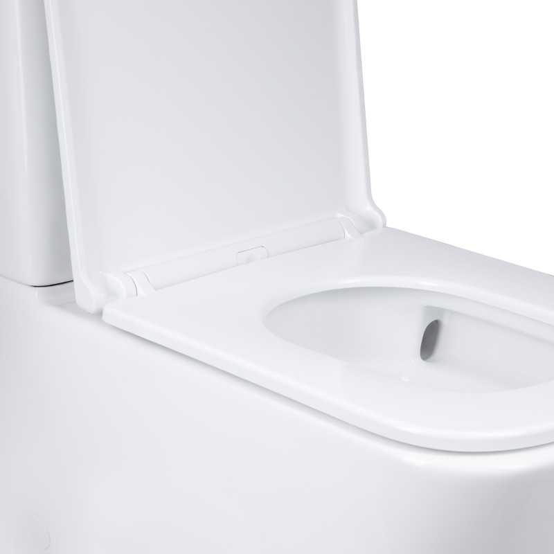 Qtap Напольный унитаз Tern Ultra Quiet безобедочный с сиденьем Soft-Close QT17222175AUQ1W White